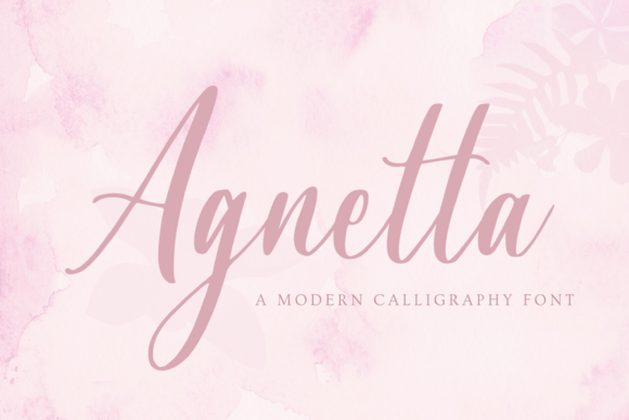 Agnetta: A Handwritten Font for Elegant Design