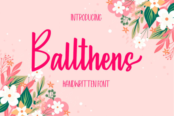 Ballthens: A Stylish Script Font