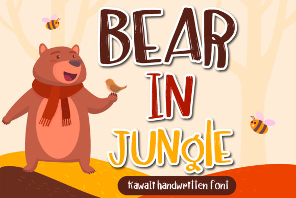 Bear in Jungle: A Bold Handwritten Font
