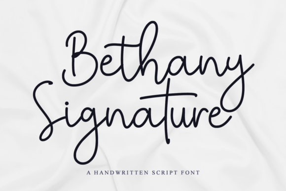 Bethany Signature: A Flowing Script for Web Design