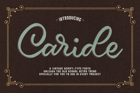 Caride: A Handwritten Font for Web Design