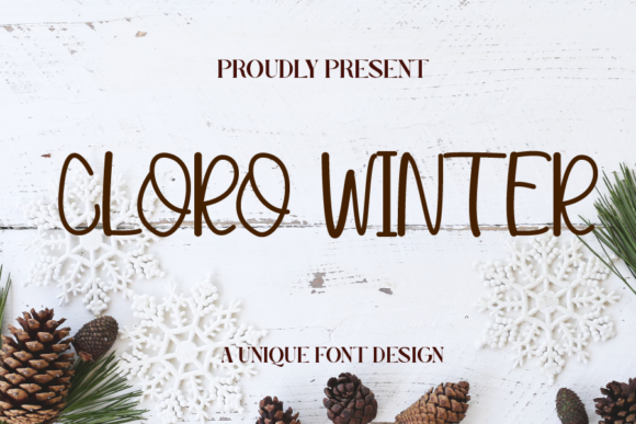 Cloro Winter: A Handwritten Font for Creative Expression