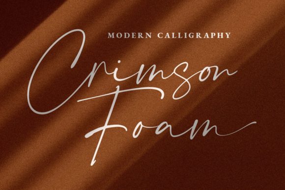Crimson Foam Font: Elegant Script for Creative Projects