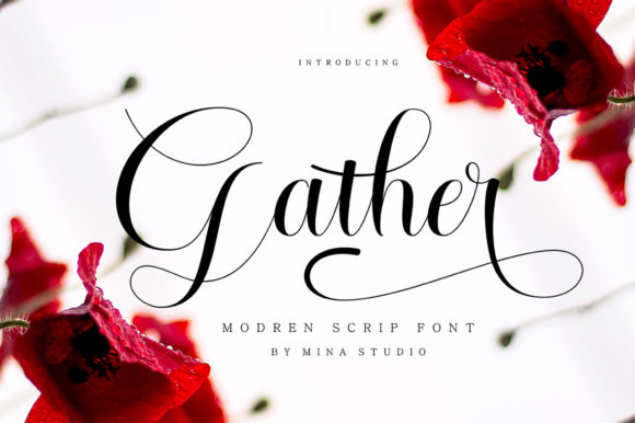 Gather: A Flowing Font for Modern Marketing