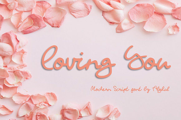 Loving You Font: Elegant Script for Craft Projects