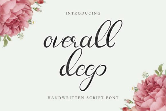 Overall Deep Font: Elegant Script for Marketing