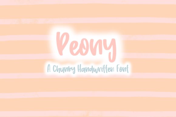 Peony: A Handwritten Font for Creative Expression