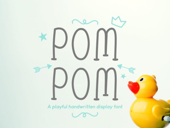 Pom Pom: A Cute Handwritten Font