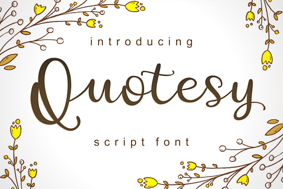 Quotesy: Elegant Handwritten Font