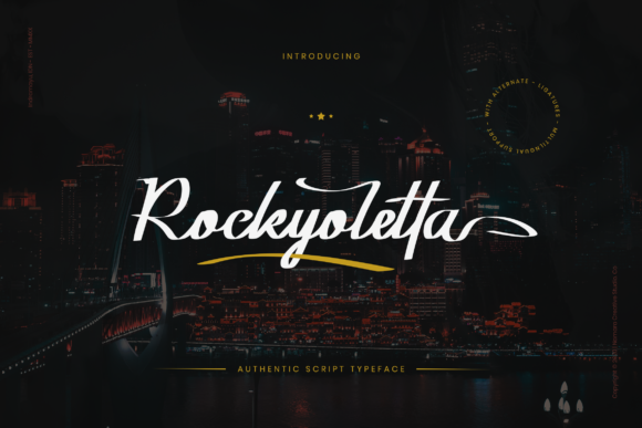 Rockyoletta: Elegant Script Font