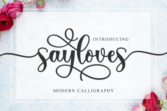 Sayloves Font for Creative Projects