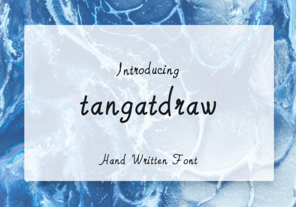 Tangatdraw: A Flowing Script for Elegant Design