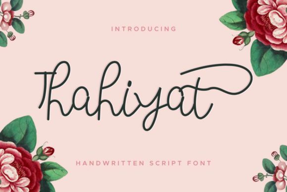 Thahiyat: Elegant Handwritten Font for Web Design
