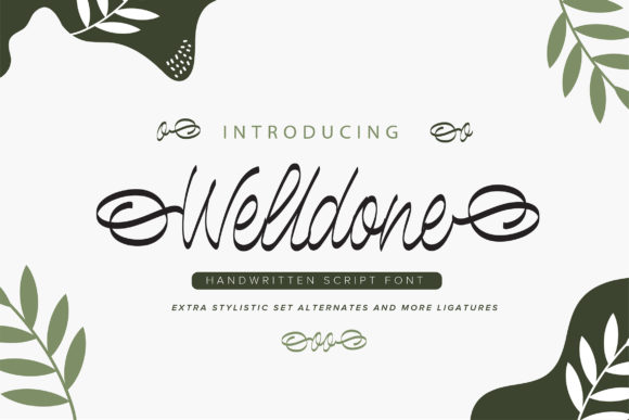 Welldone Font: Elegant Handwritten Style